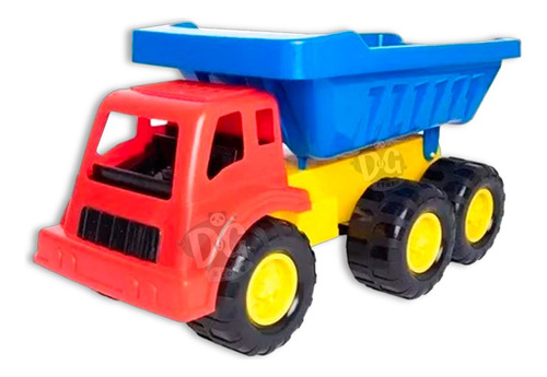 Camión Volcador Largo De Juguete Infantil En Caja Plástico