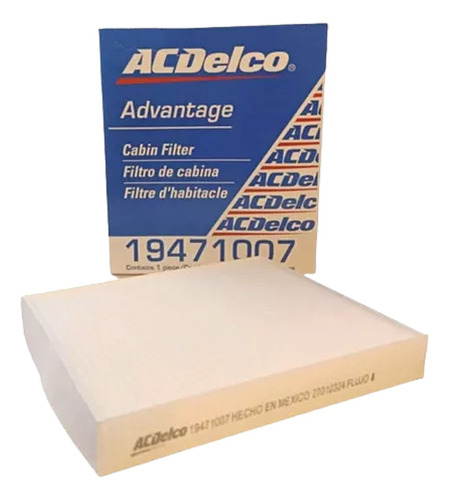 Filtro Acdelco Cabina A/c Cavalier Ng 2018 2019 2020