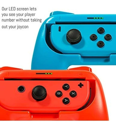 Imagen 3 de 4 de Empuñaduras Orzly Compatibles Con Nintendo Switch Joy-cons