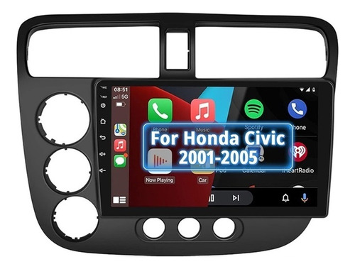 Estéreo Honda Civic 2000-2006 Android Carplay Bluetooth 4+64