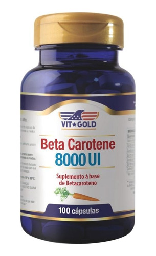 Vitamina A Beta Caroteno 8000 Ui Vitgold 100 Capsulas