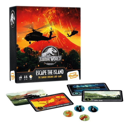 Juego Cartas Shuffle Jurassic World - Escape The Island