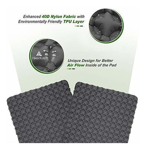 Cojin Dormir Doble Ultraligero Para Camping Portatil Saco 2