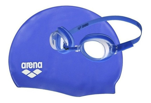 Arena Pool Set Junior Combo Gorra + Antiparras Natación Niño