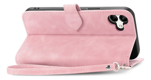B Funda De Piel Con Tarjetero Y Soporte For Samsung