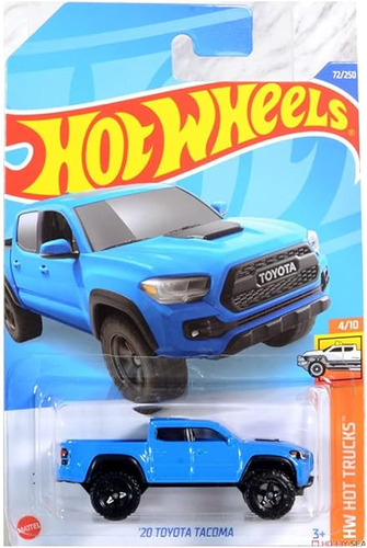 Hot Wheels Toyota Tacoma 20 Camiones Calientes 4 10 Azul