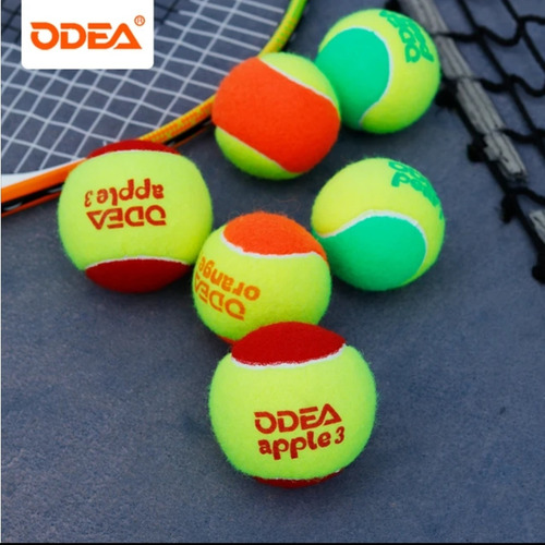 Bola Beach Tênnis Odea ( Estagio 2 ) Orange Pack C/04 Bolas