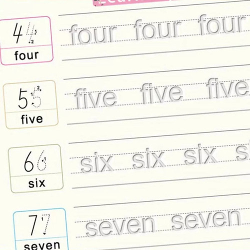Set X4 Cuadernos Mágicos Abecedario Inglés Cuentas Dibujos