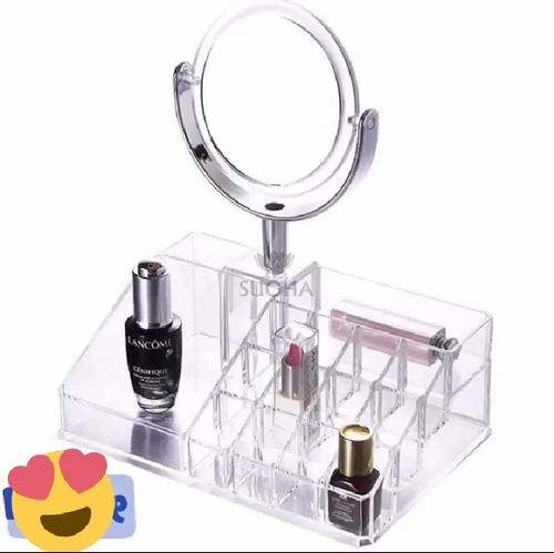 Organizador De Maquillaje Con Espejo - Ajustable