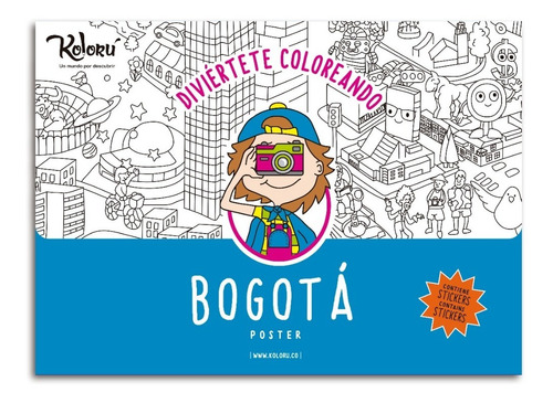 Poster Para Colorear! Bogota - Afiche Gigante Actividad