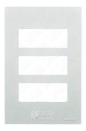 Tapa De Luz Cambre Código 4133 Siglo Xxi 3 Módulos Pack X10