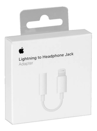 Imagen 1 de 3 de Adaptador Apple De Lightning A Jack De 3.5mm Para Audifonos