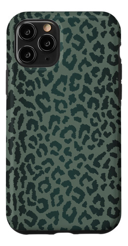 iPhone 11 Pro Leopard Caso Midnight Green  B08k41hhqd_300324