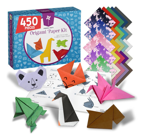 Kit De Papel Para Origami. 450 Hojas