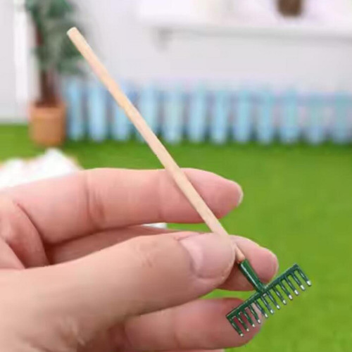 2 X 3 Piezas 1/12 Herramientas De Jardinería De Casa De