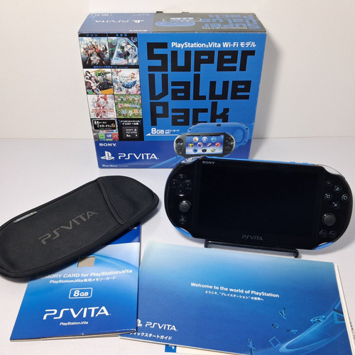 Sony Psvita Slim Blue/black Value Pack (Usado)