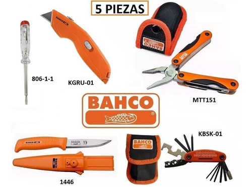 Kit 5 Piezas Bahco Oferta Especial Dia Del Padre 2018