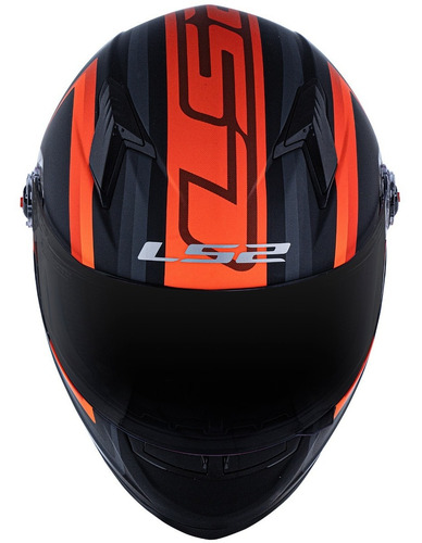 Capacete Ls2 Ff358 Sigma Fosco Laranja