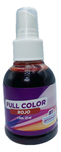 Tinte Temporal Para Perro Full Color Rojo Spray Toutou 125ml