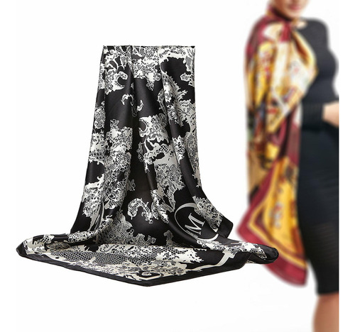 Bufanda Cuadrada For Chales De Mujer, Diademas Con