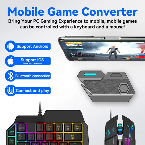 Teclado y mouse bluetooth para android clearance