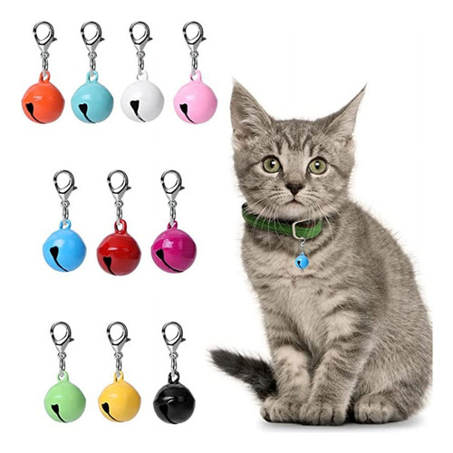 10 Unidades De Cascabeles Para Mascotas Para Perros, Gatos,