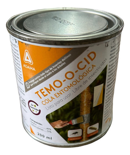 Temo-o-cid 200 Ml  (antes Temo Stik) Pegamento Hormigas 