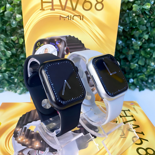 Smartwatch Hw68 Mini Série 8 Ideal Para Pulsos Finos 41mm Cor da caixa Prata Cor da pulseira Prata Cor do bisel Prata Desenho da pulseira