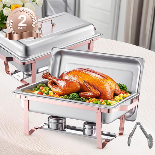 Juego De Platos Para Buffet Hafing Dish Vevor, 8 Litros, 2 U