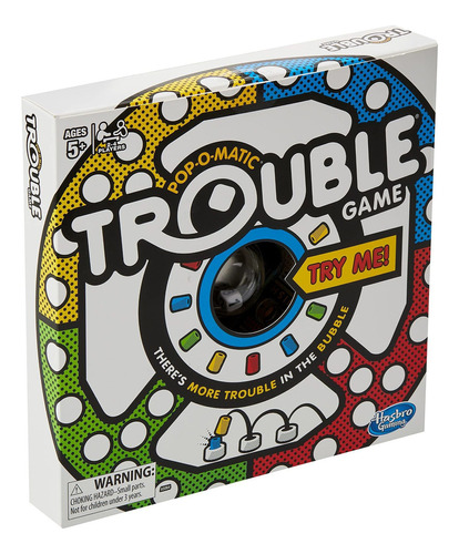 Juego De Mesa Juego Trouble Game, Multicolor Fr80jm