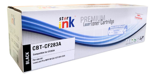 Toner 83a Cf283a Star Ink M125 M127 M201 M225 Tinta Black