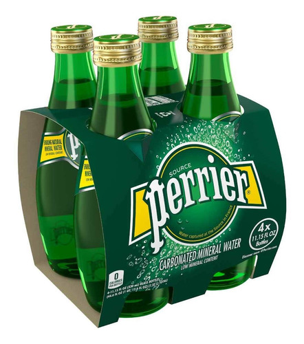 Agua Mineral Perrier 4 Pack De 330ml