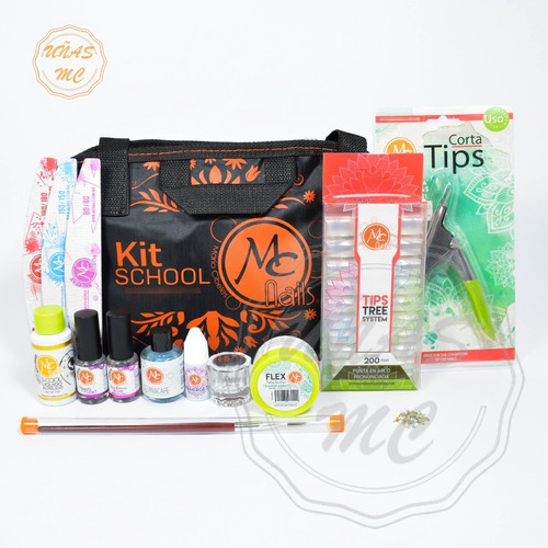 Kit Para Uñas Acrílicas School, Mc Nails, Básico. | Meses sin intereses