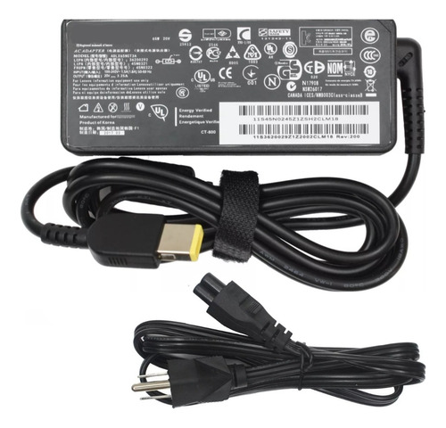 Cargador Compatible Con G40-30 20v 3.25a 65w Rectangular