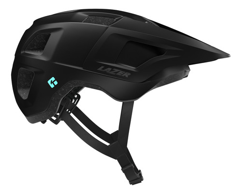 Capacete Ciclismo Lazer Finch Kinetcore Mtb Speed Viseira Cor Preto Fosco Tamanho Único(50-56cm)