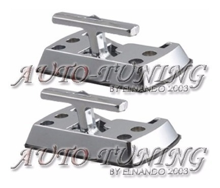 Imagen 4 de 7 de Gancho Cornamuza Plegable Cromada Soporte Metal Pick Up Par