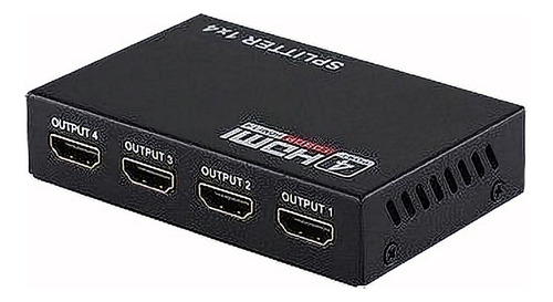 Full Hd 1 X 4 Puertos Hdmi Splitter Amplificador Repetidor 1