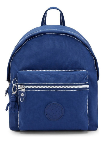 Mochila Urbana Kipling Seoul Reposa Backpack Color Azul Diseño Liso 6l