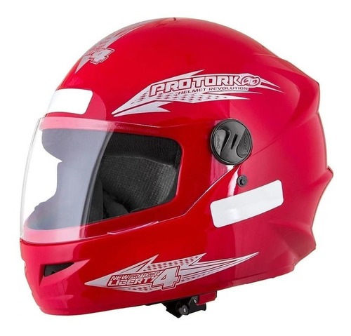 Capacete Para Moto Integral Pro Tork New Liberty Four Cor Vermelho Tamanho do capacete 56