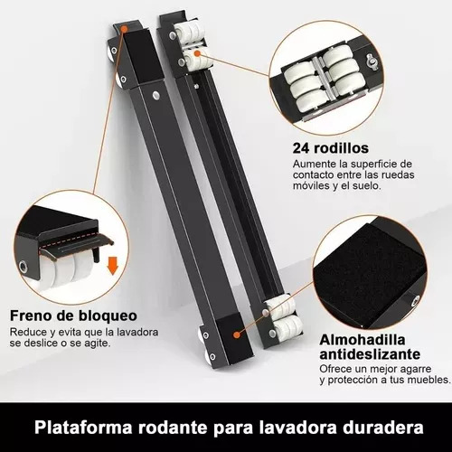 Soporte Ajustable Base Con Ruedas Para Refrigerador Lavadora