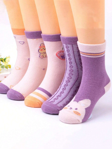 Calcetines Para Niña, Tines Con Diferentes Diseños Y Tallas