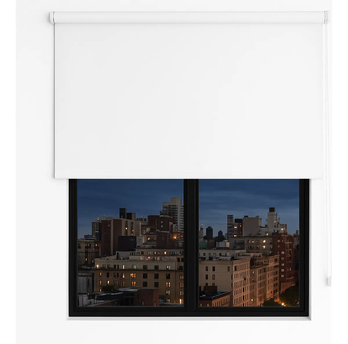 Persiana Cortina Blackout Rolo 160x160 Blecaute 0% Luz Sala Branco