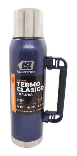 Imagen 3 de 10 de Termo Lusqtoff Acero Inoxidable 1.3 L Con Manija Frio Calor