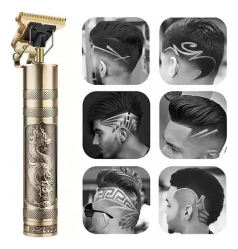 Máquina Profissional De Acabamento Cabelo Barba Recarregável