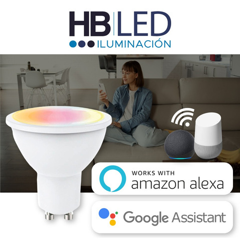 Ampolleta Inteligente Smart Gu10 - Google - Alexa