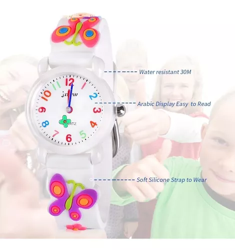 3d Dibujos animados impermeables Reloj para niños con reloj despertador Los  mejores regalos de juguete para niñas de 3 a 10 años de _y