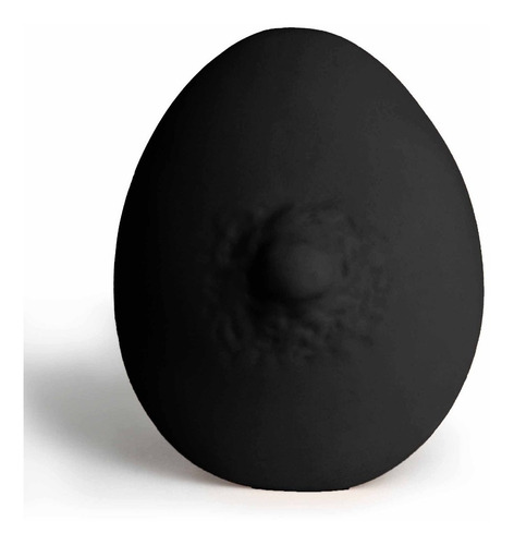Mamilo De Silicone Expositor De Piercing Cor Preto