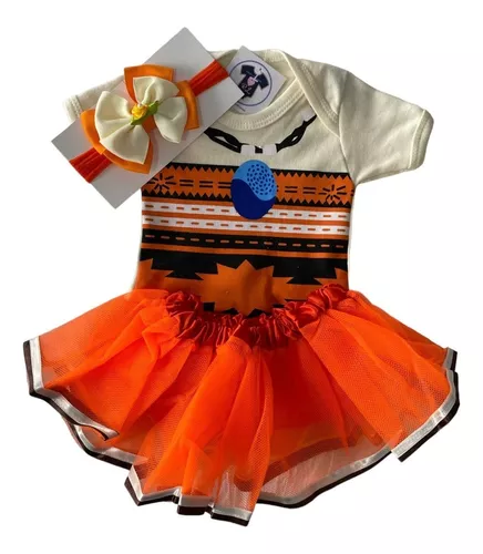 Conjunto Tutu da Moana - Roupa de Festa Personalizada