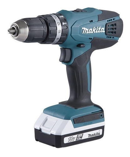 Imagen 2 de 3 de Taladro Atornillador 18v Makita Hp457dwe G P A Maquinarias