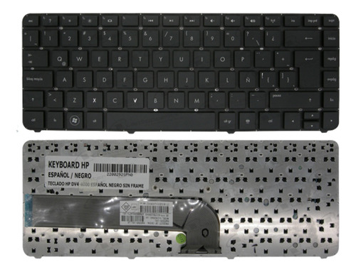 Teclado Hp Pavilion Dv4-4000 Español Negro 645595-161